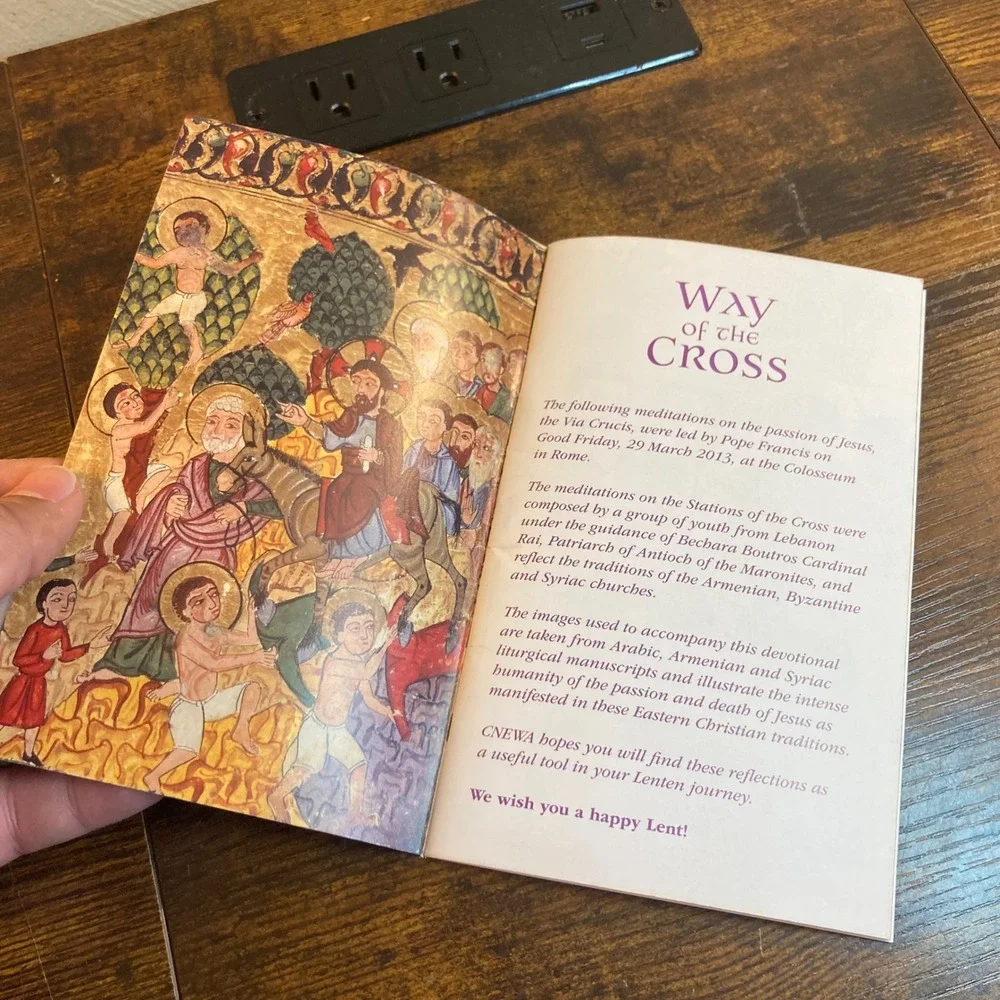 Way of the Cross CNEWA Lenten Devotional Pope Francis Meditations Booklet Art